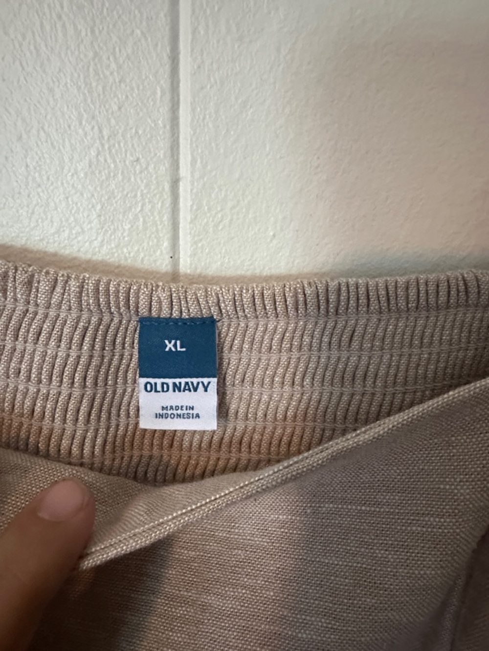 Old Navy Square-Neck Sleeveless Midi Dress in Beige - Picture 5 of 8